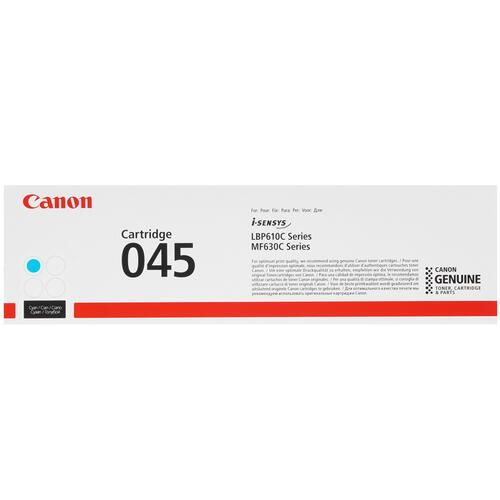 Картридж лазерный Canon 045 голубой, с чипом оригинальный, 1300 стр, 1 шт  #1