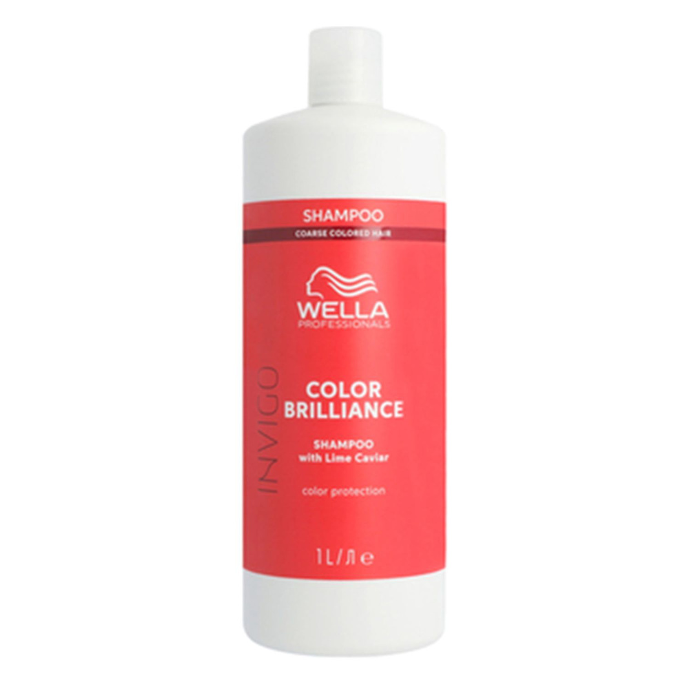 Шампунь для защиты цвета окрашенных жестких волос WELLA Professionals INVIGO COLOR BRILLIANCE, 1 л  #1