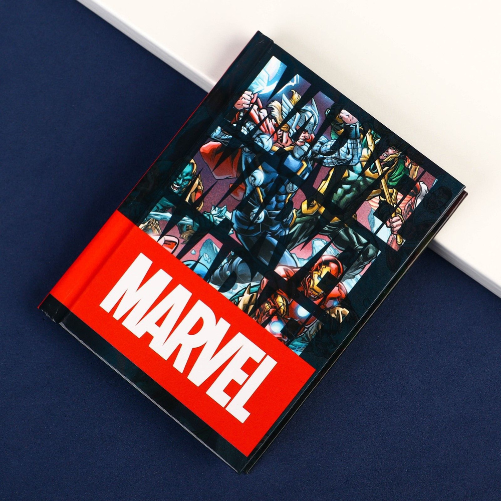 Блокнот MARVEL "Мстители" формат А7, 64 листа, в твёрдой обложке, для мальчиков  #1