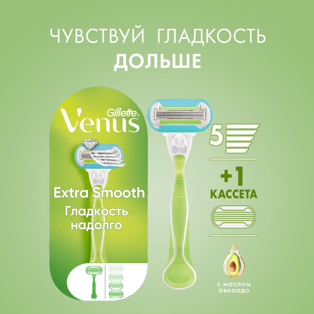 Женская бритва Gillette Venus Extra Smooth Embrace + 2 кассеты #1