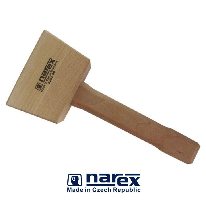 Киянка деревянная NAREX (825200) 300мм, квадратный боек 60x75x110мм, 450гр  #1