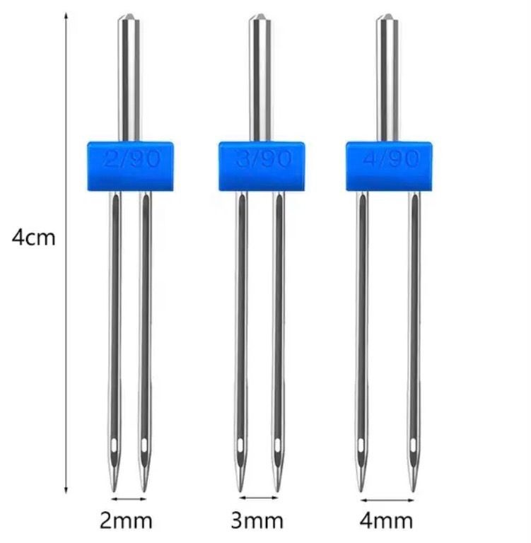 Двойная игла для швейных машин №90 3шт #1