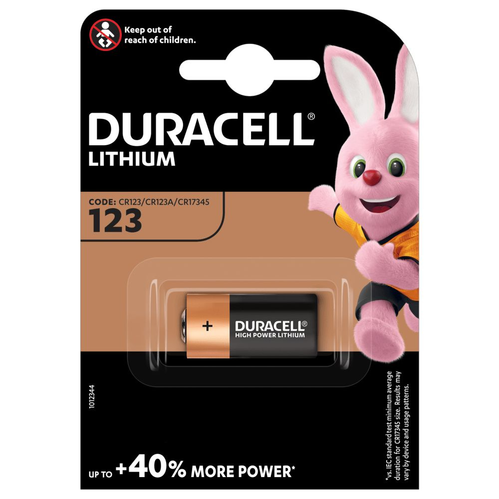 Батарейка литиевая Duracell CR123A CR123/CR17345 3В специальная 1шт #1