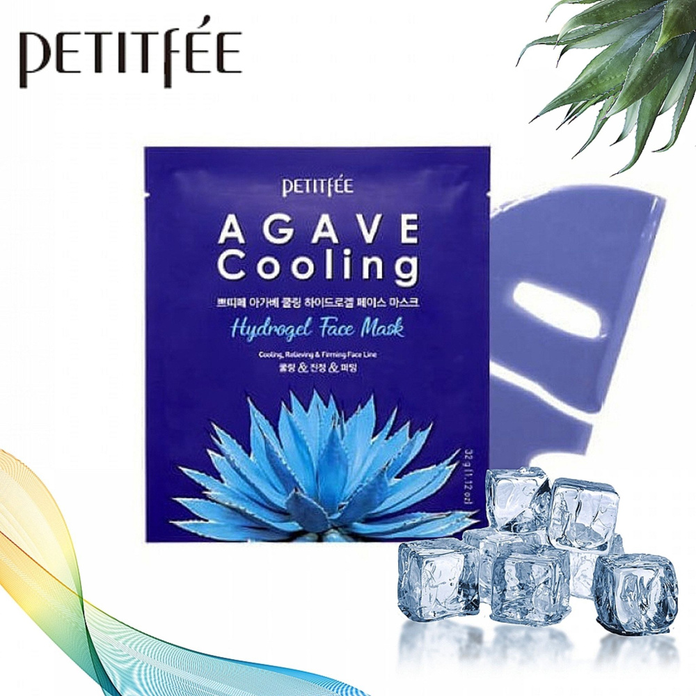 Petitfee Охлаждающая гидрогелевая маска с экстрактом агавы Petitfee Agave Cooling Hydrogel Face Mask #1