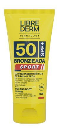 Солнцезащита Librederm Bronzeada Sport Face and Body Sun Gel SPF 50 #1