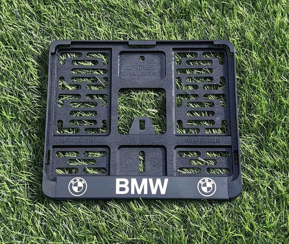 Рамка номерного знака 19 х 14,5 см ГОСТ МОТО BMW БМВ #1