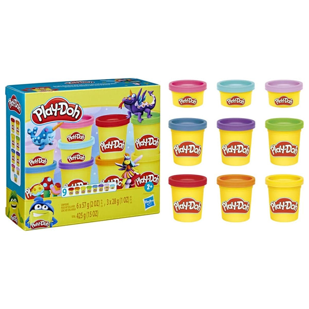 Набор пластилина Play Doh, 9 банок #1