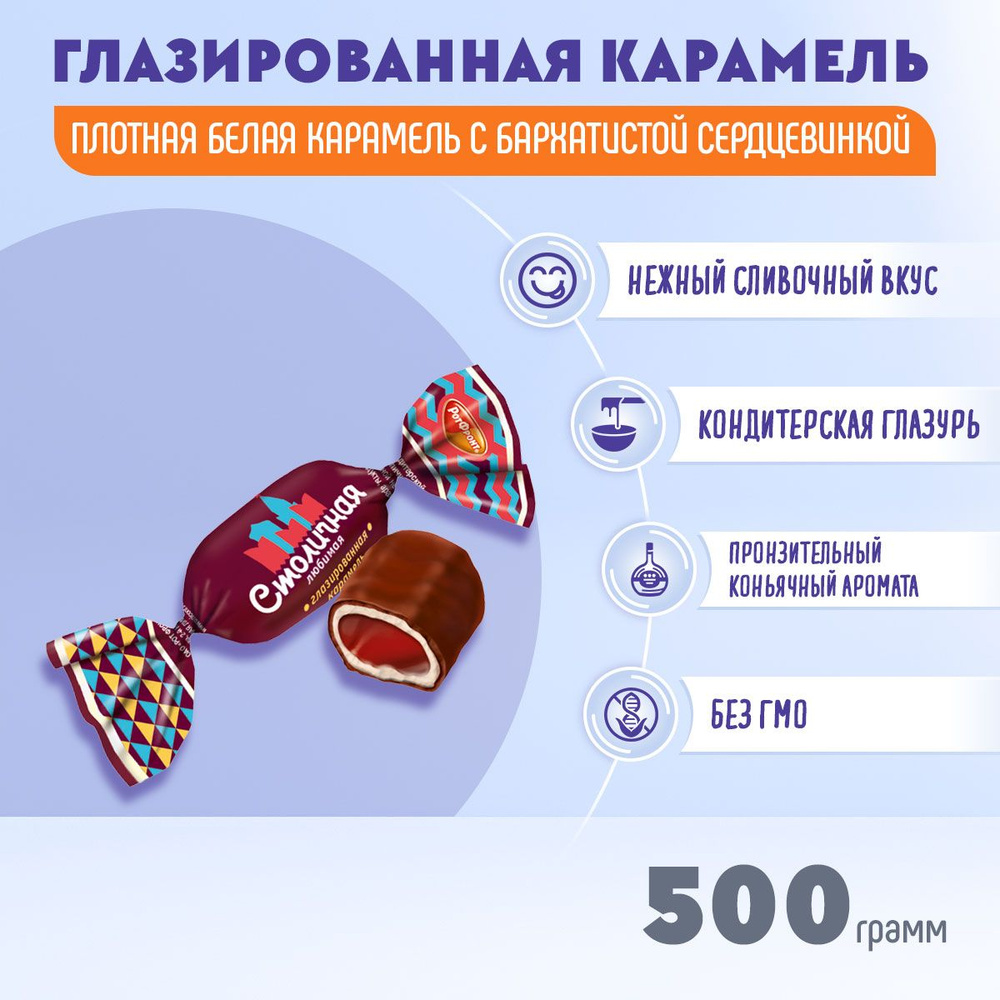 Карамель Столичная любимая 500 грамм Рот Фронт #1