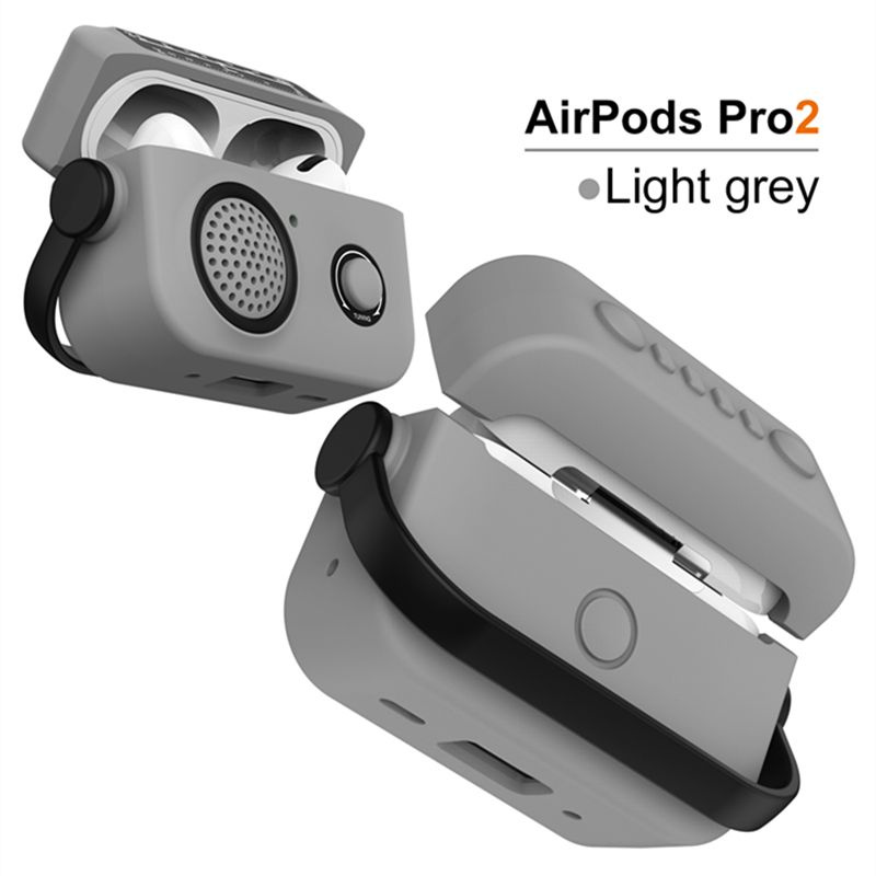 Чехол Для Apple AirPods Pro 2 форме радиоприемника, ударопрочный, с Шнурок  #1