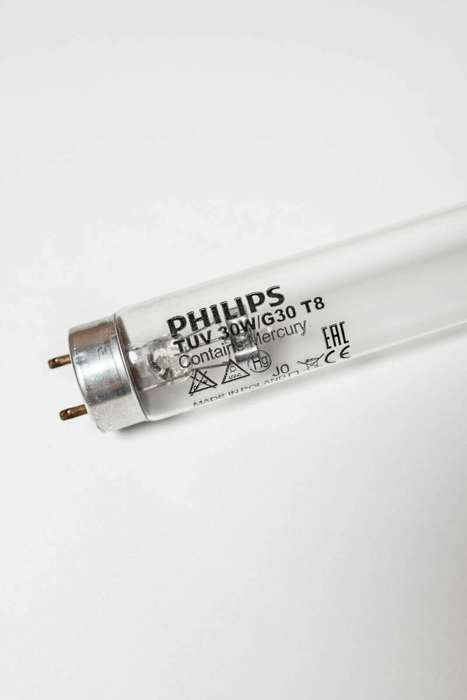 Лампы 2 штуки Philips TUV 30W G13, бактерицидная, кварцевая для рециркулятора Мегидез 5911  #1