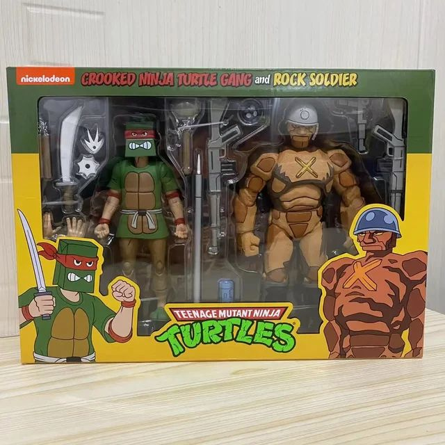 Фигурка NECA54252 Черепаха - ниндзя TMNT Рок - пехота и изогнутый 7 дюймов  #1