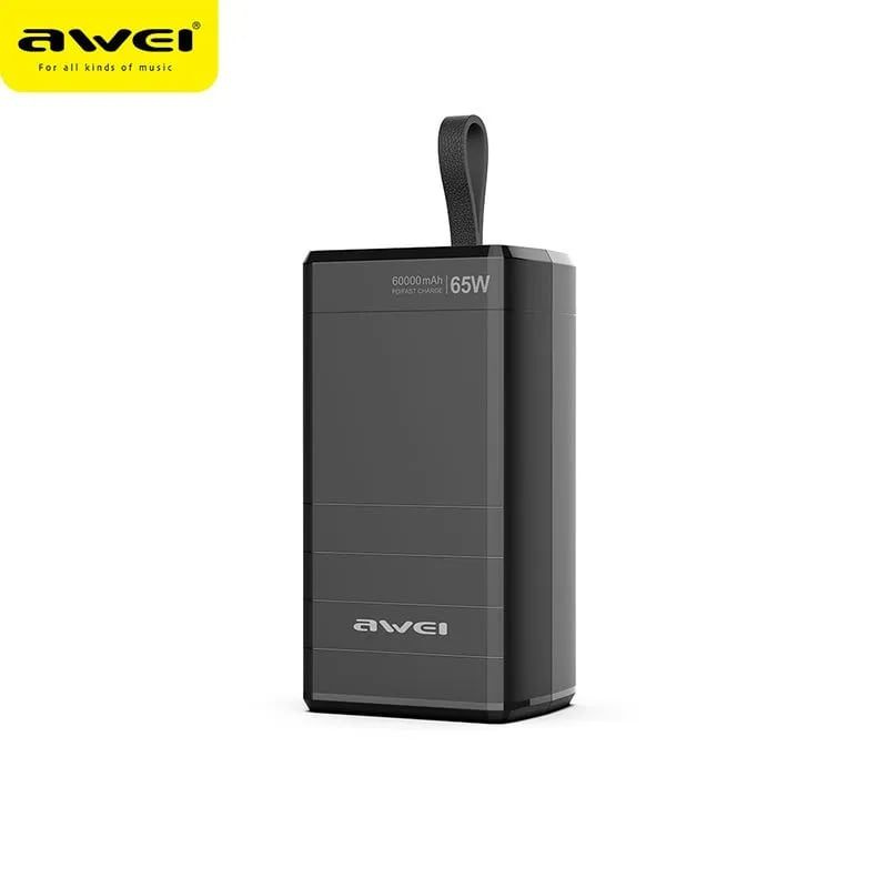 Повербанк увеличенной ёмкости для ноутбука 65Вт Awei P171K 60000 mAh  #1