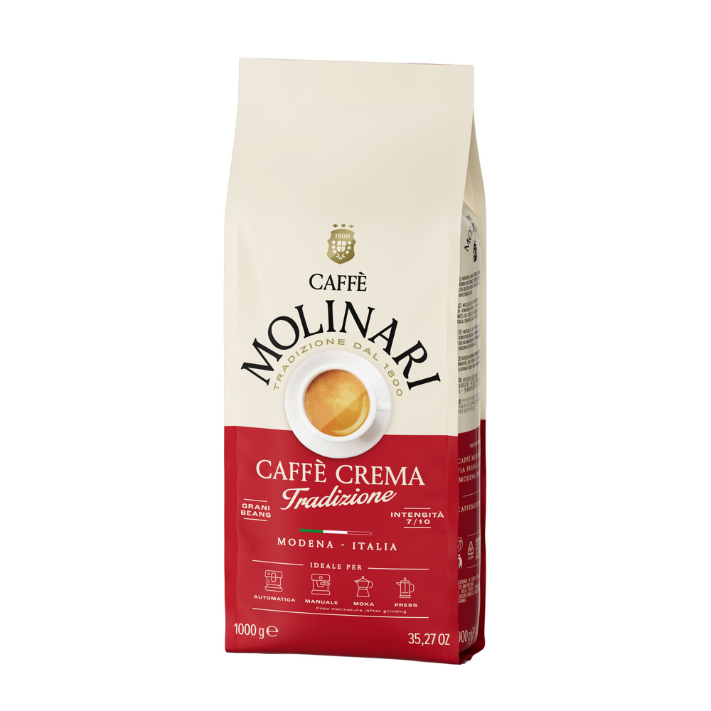 Кофе в зернах Caffe Molinari TRADIZIONE (Rosso) Молинари Традиционе (Россо), упаковка 1кг  #1