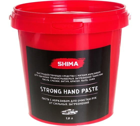 Паста с абразивом для очистки рук SHIMA DETAILER STRONG HAND PASTE 1 л 4603740920469  #1