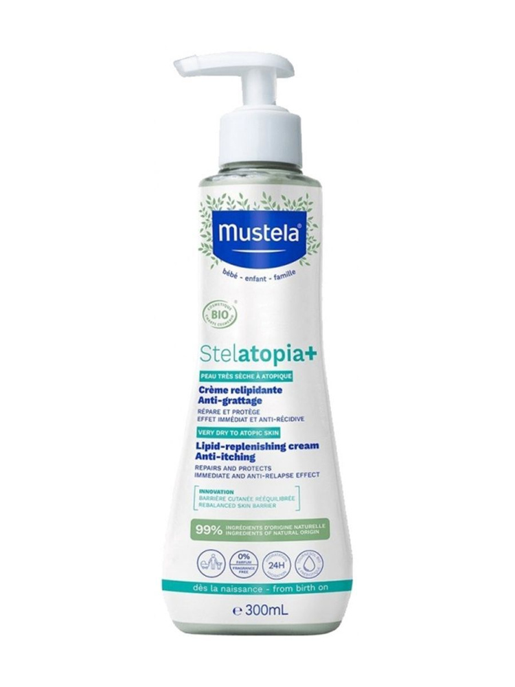 Крем детский для восстановления липидов Stelatopia 300 мл Mustela  #1