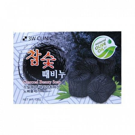 Очищающее мыло с древесным углем 3W Clinic Dirt Soap Charcoal Coal 120g #1