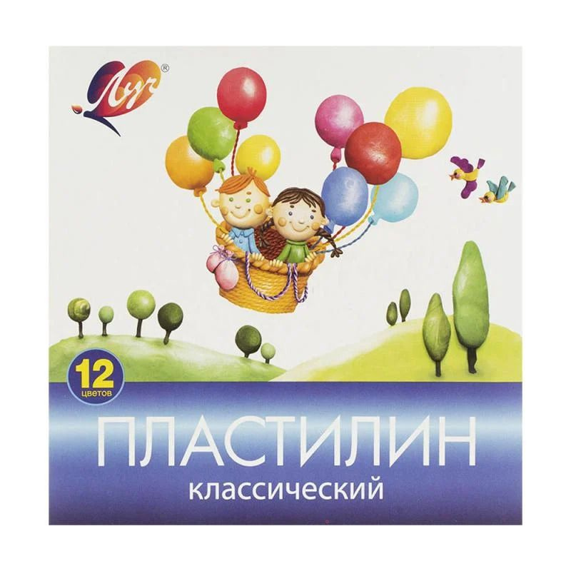 Пластилин Классический Луч 12 цветов #1