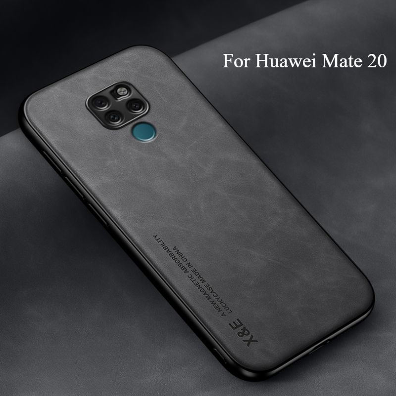 FASNYA Кожаный чехол на Huawei Mate 20 (Хуавей Мате 20) с защитой камеры противоударный,ля магнитного #1