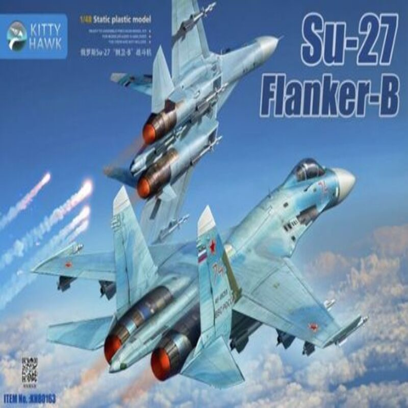 Самолет СУ-27 (Flanker-B) Kitty Hawk, 1/48 #1