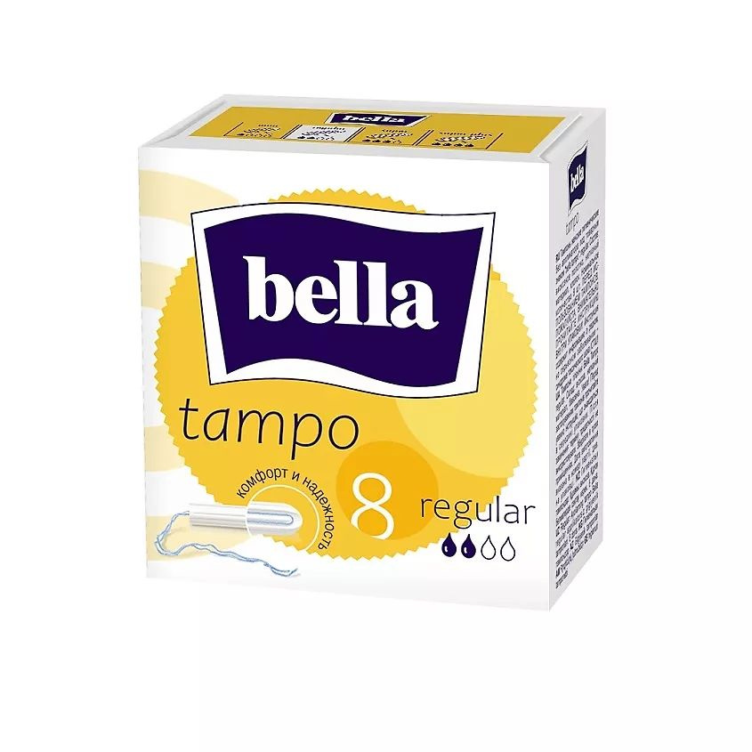 BELLA Тампоны без аппликатора Tampo Regular 8 шт. #1