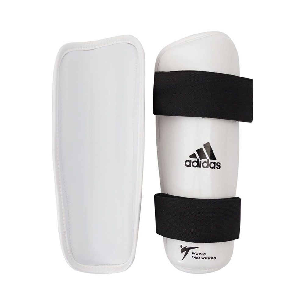 Защита голени для тхэквондо WT Shin Pad Protector белая (размер L)  #1