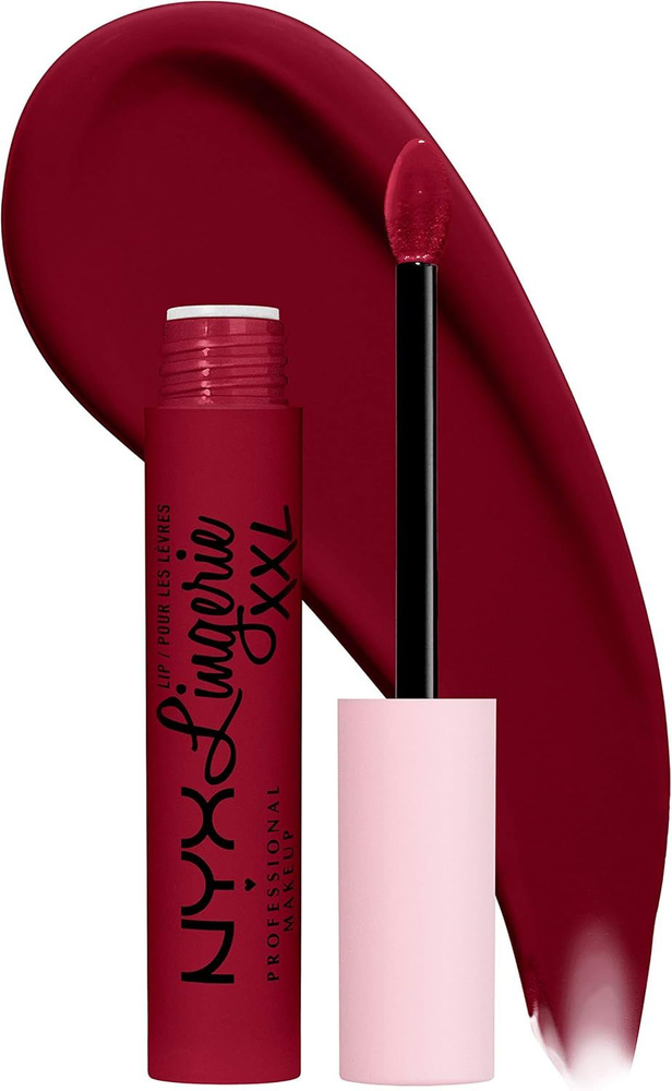 NYX PROFESSIONAL MAKEUP Lip Lingerie XXL Матовая жидкая помада - Sizzlin' (Красный оксблад)  #1