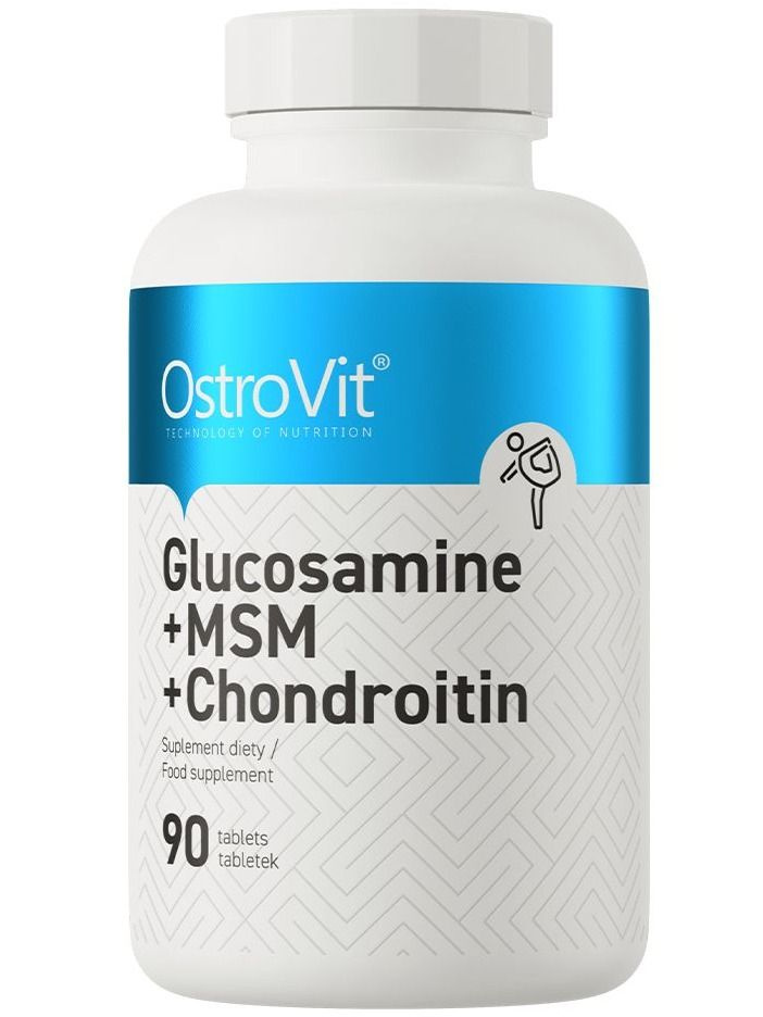 Комплекс хондропротекторов OstroVit Glucosamine MSM Chondroitin 90 таблеток  #1