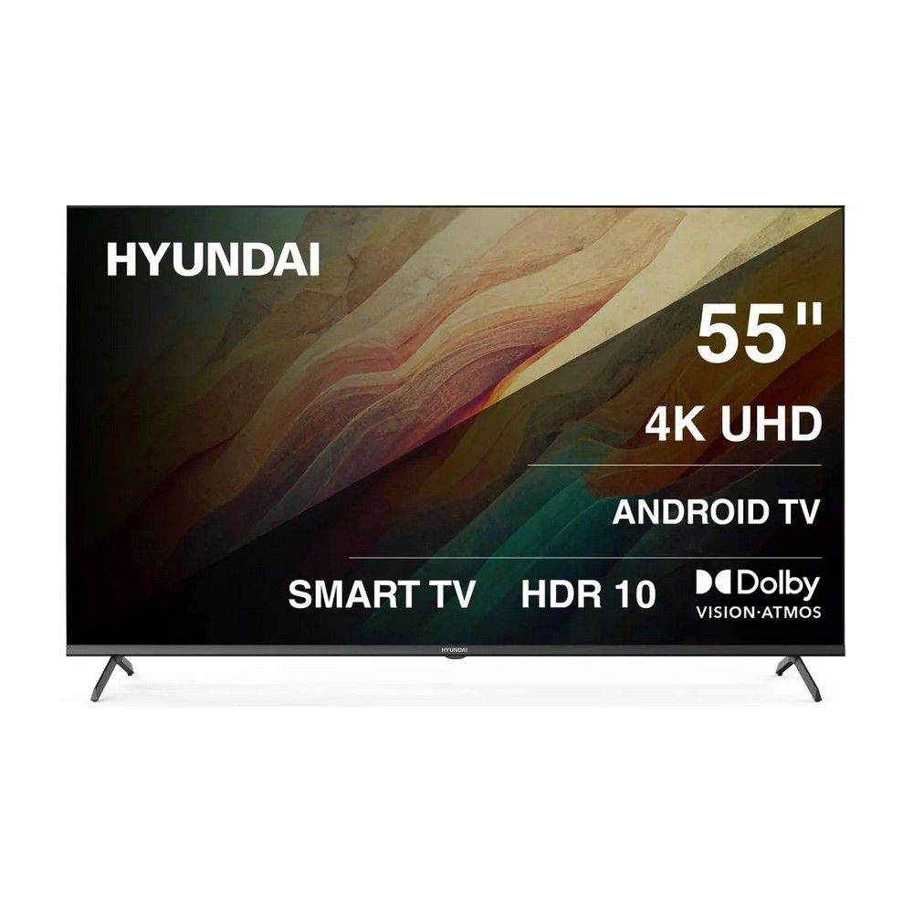 Hyundai Телевизор H-LED55BU7009 55" 4K UHD, черный #1