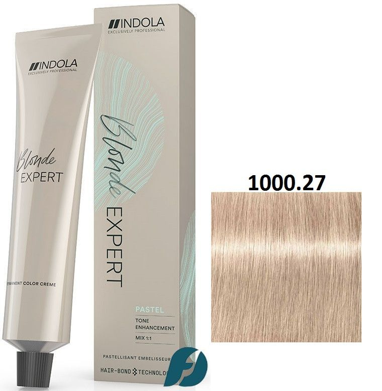 Indola Professional Blonde Expert Highlift 1000.27 Перманентный крем-краситель для волос Блондин перламутровый #1