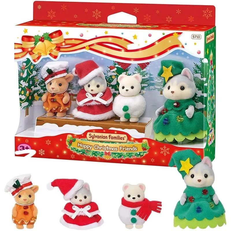 Игровой набор Sylvanian Families Кукла ,Фестивальная серия- Рождественский набор  #1