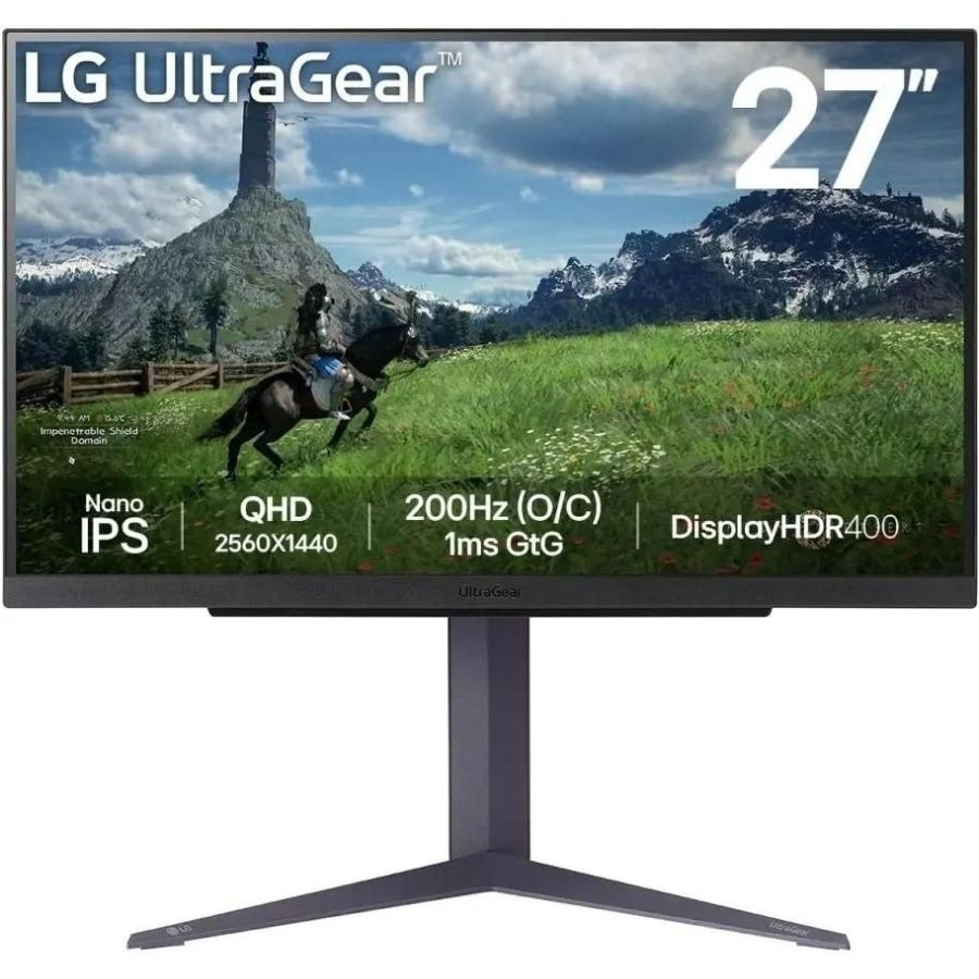 LG 27" Монитор UltraGear 27GS85Q-B, черный, черный #1