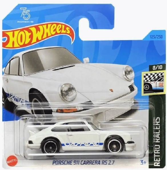 Машинка Хотвилс игрушка коллекционная Hot Wheels '75 Porsche 911 Carrera RS 2.7 5785_HKG42  #1