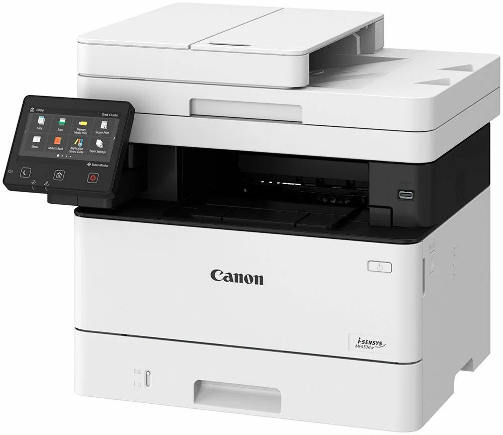 Canon МФУ Лазерное i-Sensys MF453dw, белый, черный #1