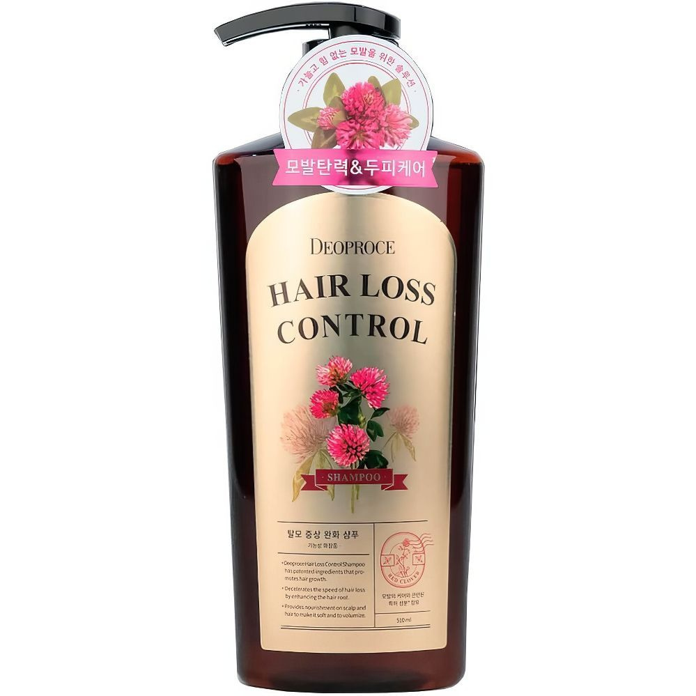 Deoproce Шампунь против выпадения волос Hair Loss Control Shampoo, с экстрактом красного клевера, 510 #1