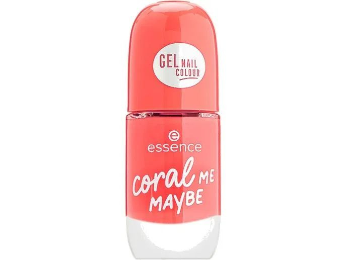 Essence Лак для ногтей Gel nail colour, тон 52 coral ME MAYBE, 8 мл #1