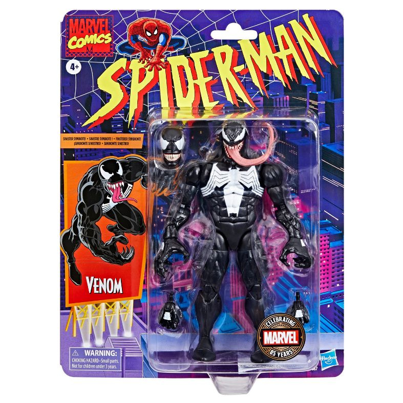 Фигурка Marvel Legends Retro: Venom (85th Anniversary) Веном #1