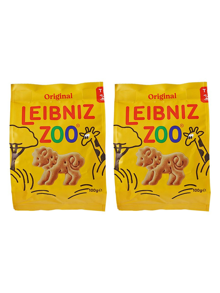 Печенье Leibniz Zoo, 2 уп по 100 гр, Германия #1