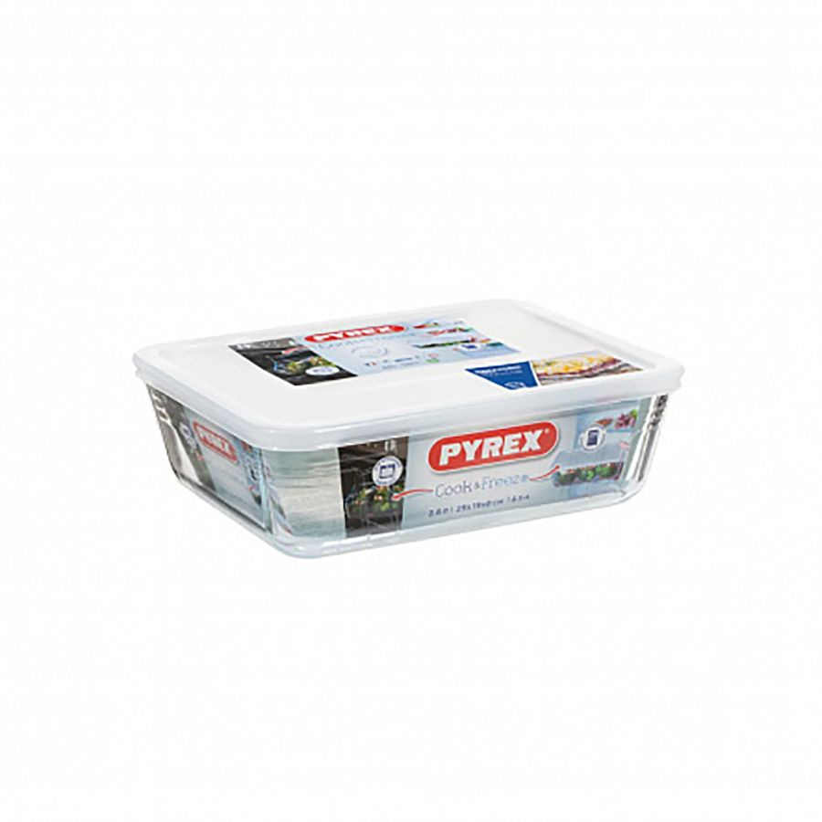 Форма для запекания с крышкой Pyrex Cook&Freez, стекло, 24x19x8 см #1