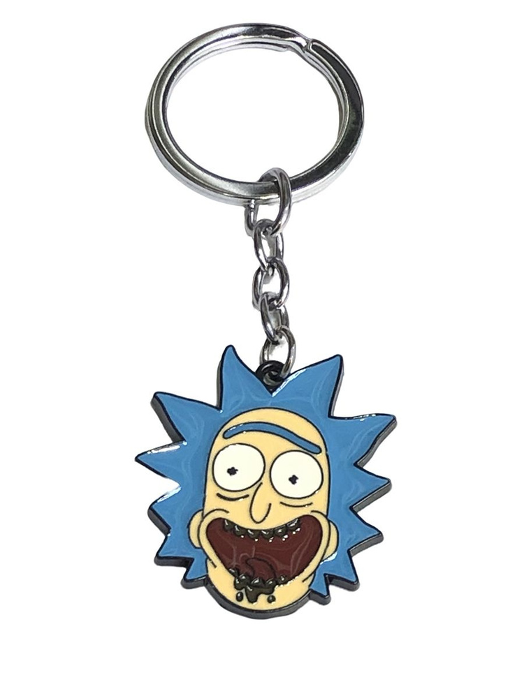 Брелок для ключей,Аксессуары Аниме Рик и Морти,Рик из сериала, огурчик / Rick and Morty  #1