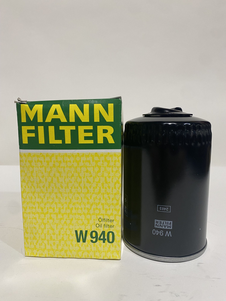 MANN FILTER Фильтр масляный арт. W 940, 1 шт. #1