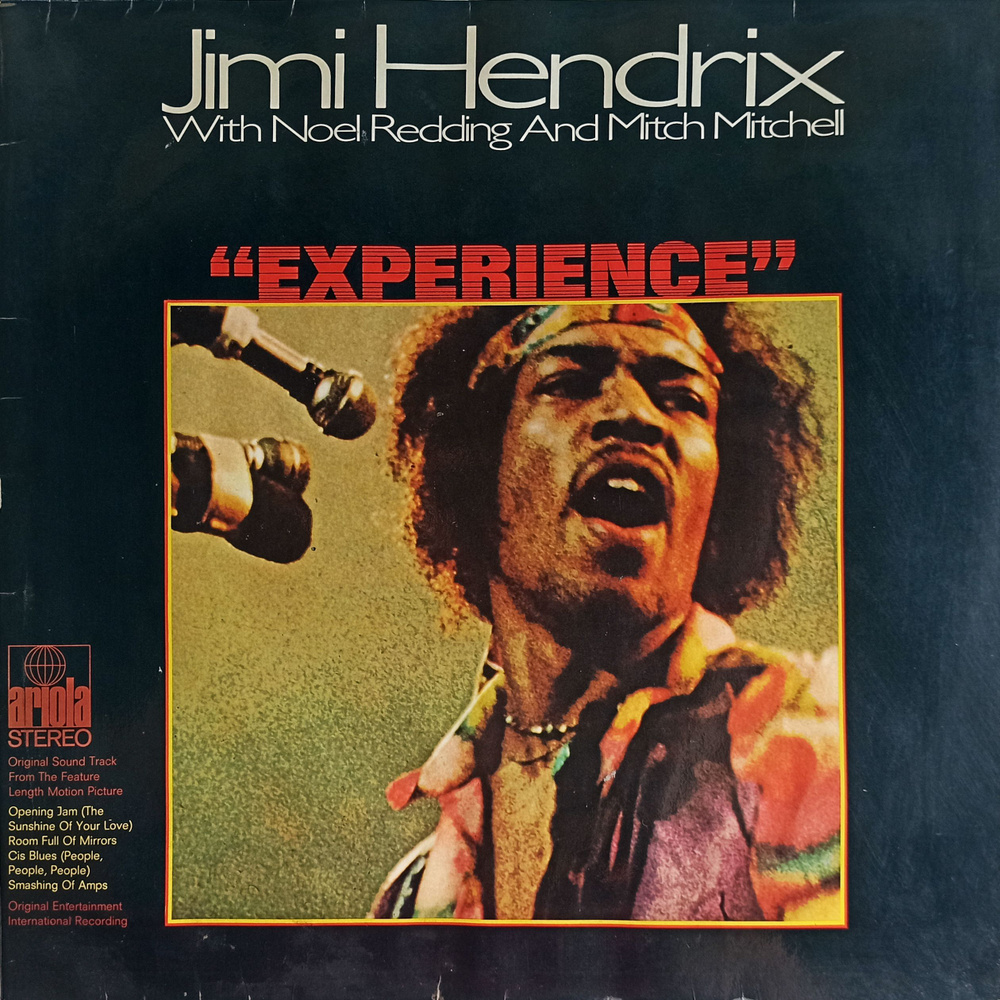 Jimi Hendrix With Noel Redding And Mitch Mitchell - Experience (Germany, 1971) LP, EX+, виниловая пластинка #1