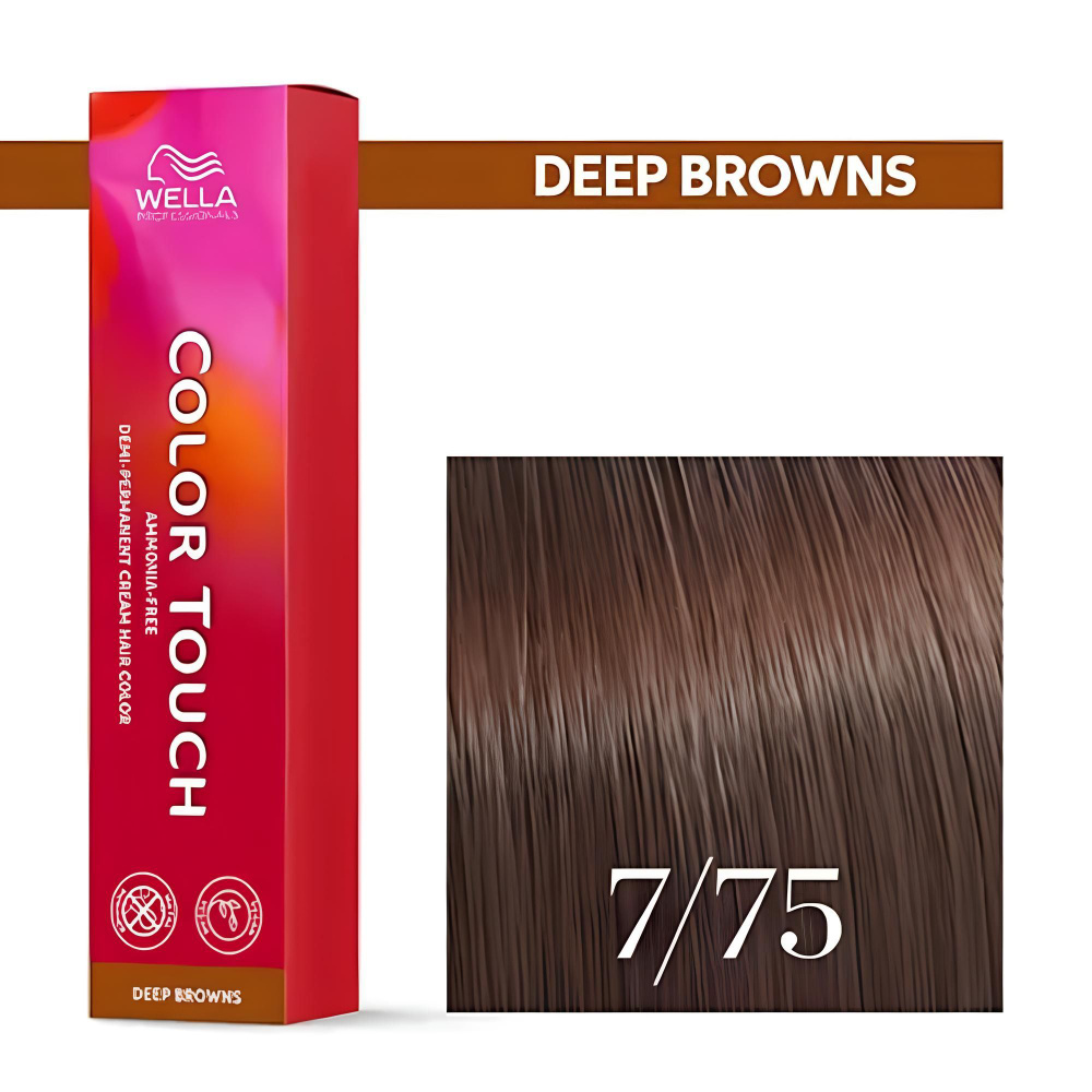 Профессиональная оттеночная краска для волос Wella Professionals Color Touch 7/75 Светлый палисандр  #1