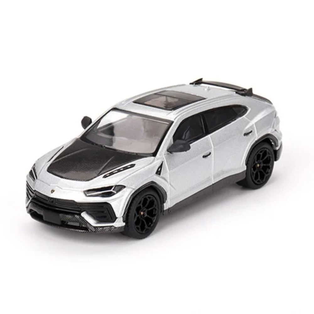 Машинка MINI GT 1/64 Lamborghini Urus Performante Grigio Nimbus RHD Diecast Scale Model Car #1