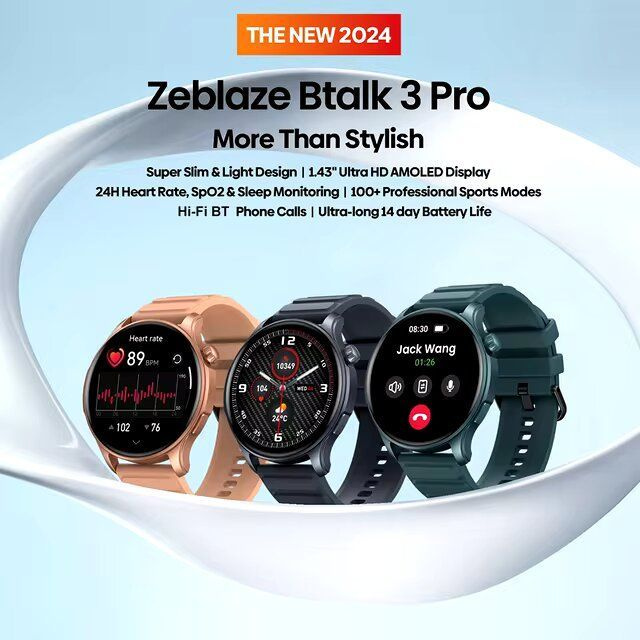 Zeblaze Умные часы Zeblaze Btalk 3 Pro, 36mm, Полуночно-синий #1