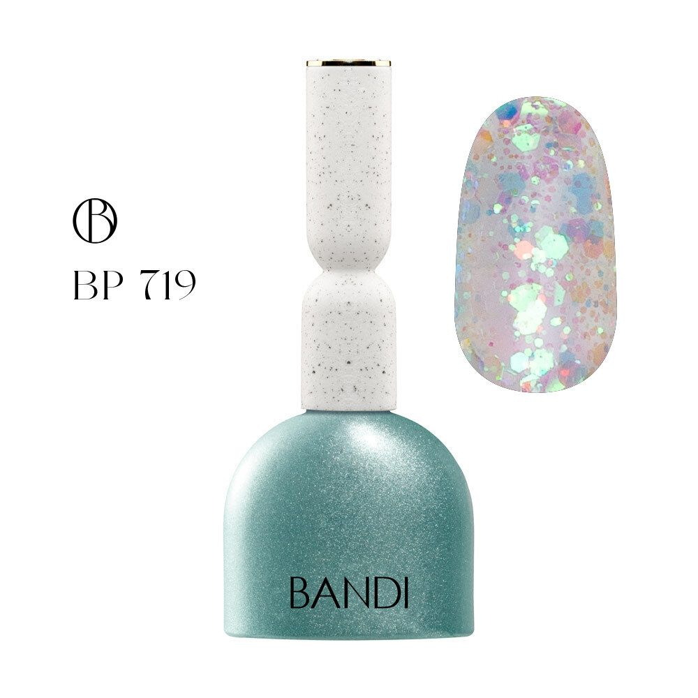 Гель для ногтей BANDI GEL, Prism green, №719, 10 мл #1