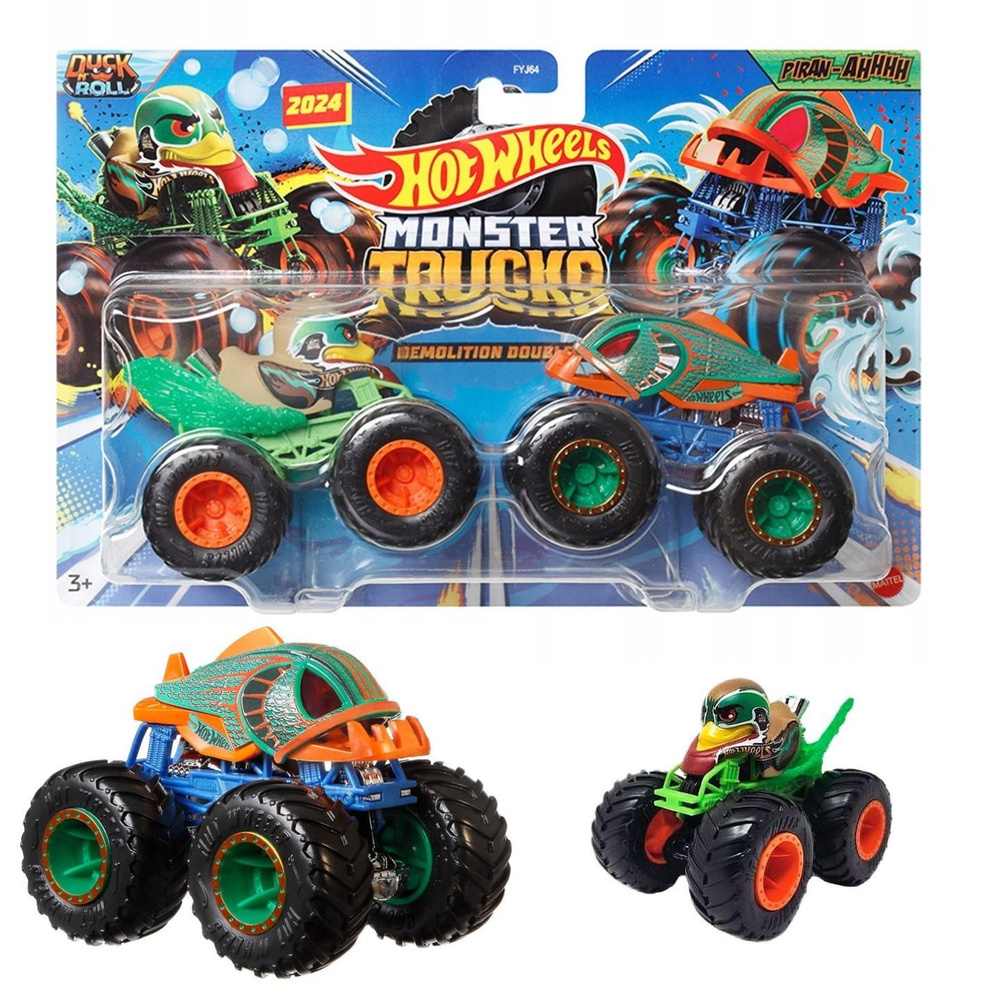 HWN54 Hot Wheels набор машинка металлическая Monster Trucks ; Монстр-трак коллекционная масштабная модель #1