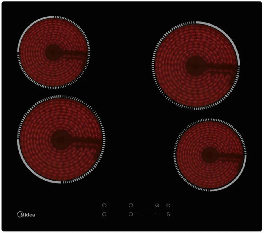 Midea Электрическая варочная панель MCH 64140, черный #1