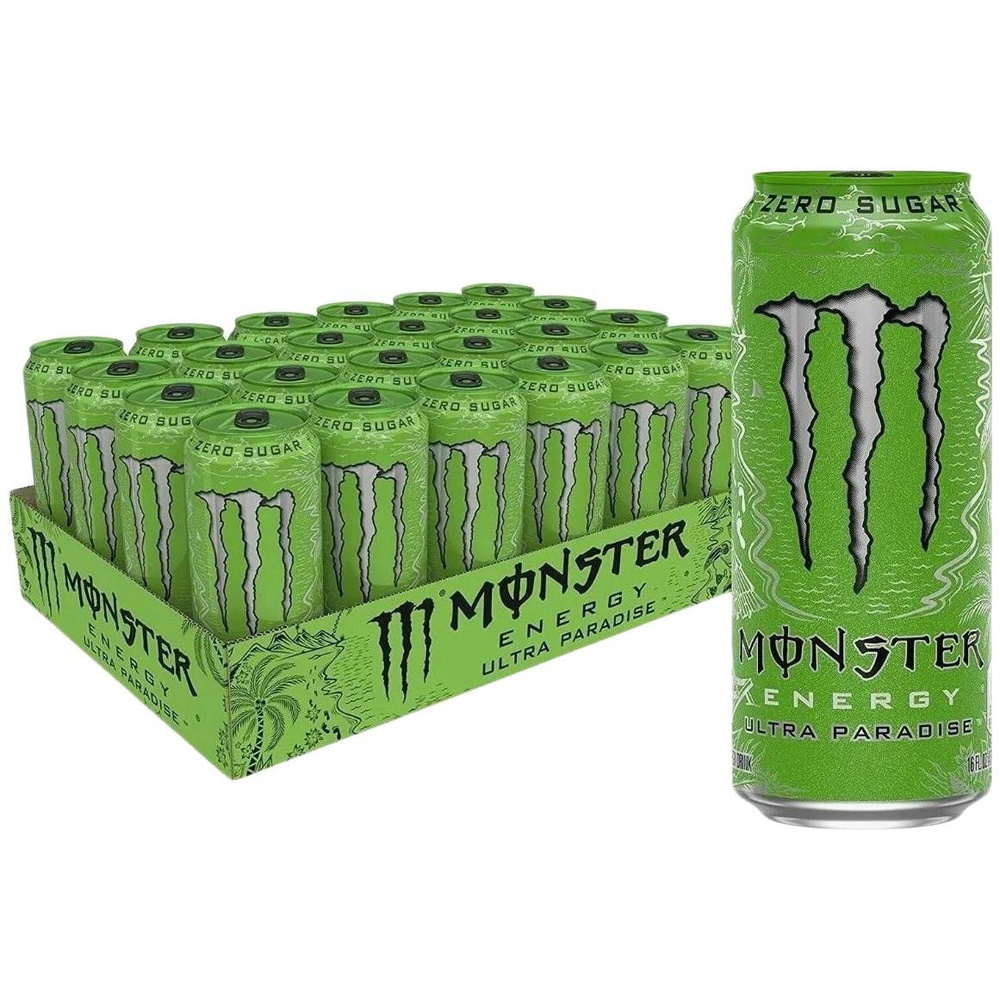 Monster Ultra, Напиток энергетический Ultra Киви и Лайм (Без сахара), 12 шт х 0.5 л., Ирландия.  #1