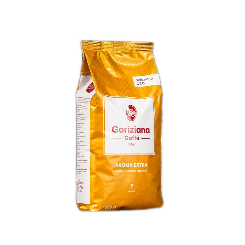 Кофе в зернах Goriziana Caffe Extra Gold, Италия, Арабика 90%, 1000 г. #1