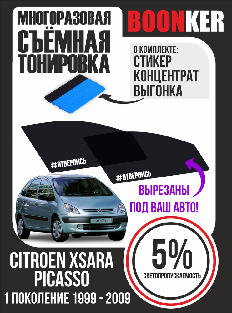 Съёмная тонировка Citroen Xsara Picasso Ситроен Ксара Пикассо #1